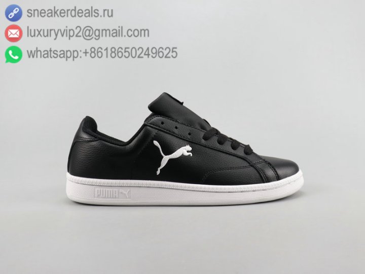 Puma Platform Low Leather Unisex Skate Shoes Black Size 36-44